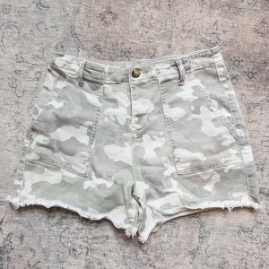 Dear John Camo Cutoff Shorts
